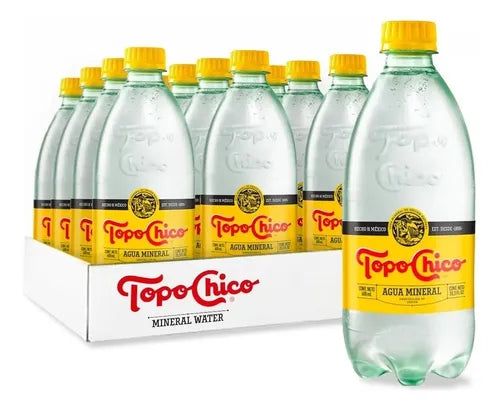 TOPO CHICO AGUA MINERAL PET 12/600 ML