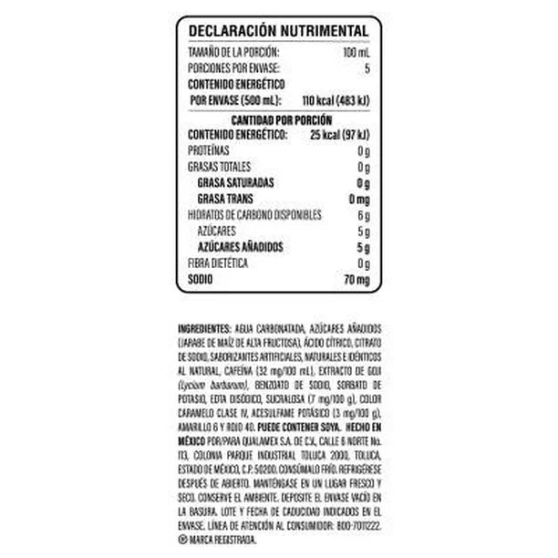 VIVE 100 % ENERGIZANTE GOYI 4/6 500 ML
