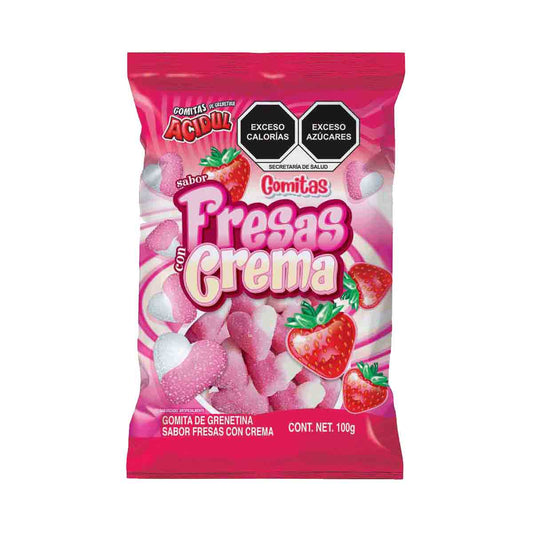 ACIDUL GOMITA FRESAS CON CREMA 30/100 G