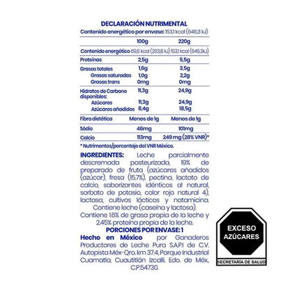 ALPURA YOGUR BEB FRESA 220 G