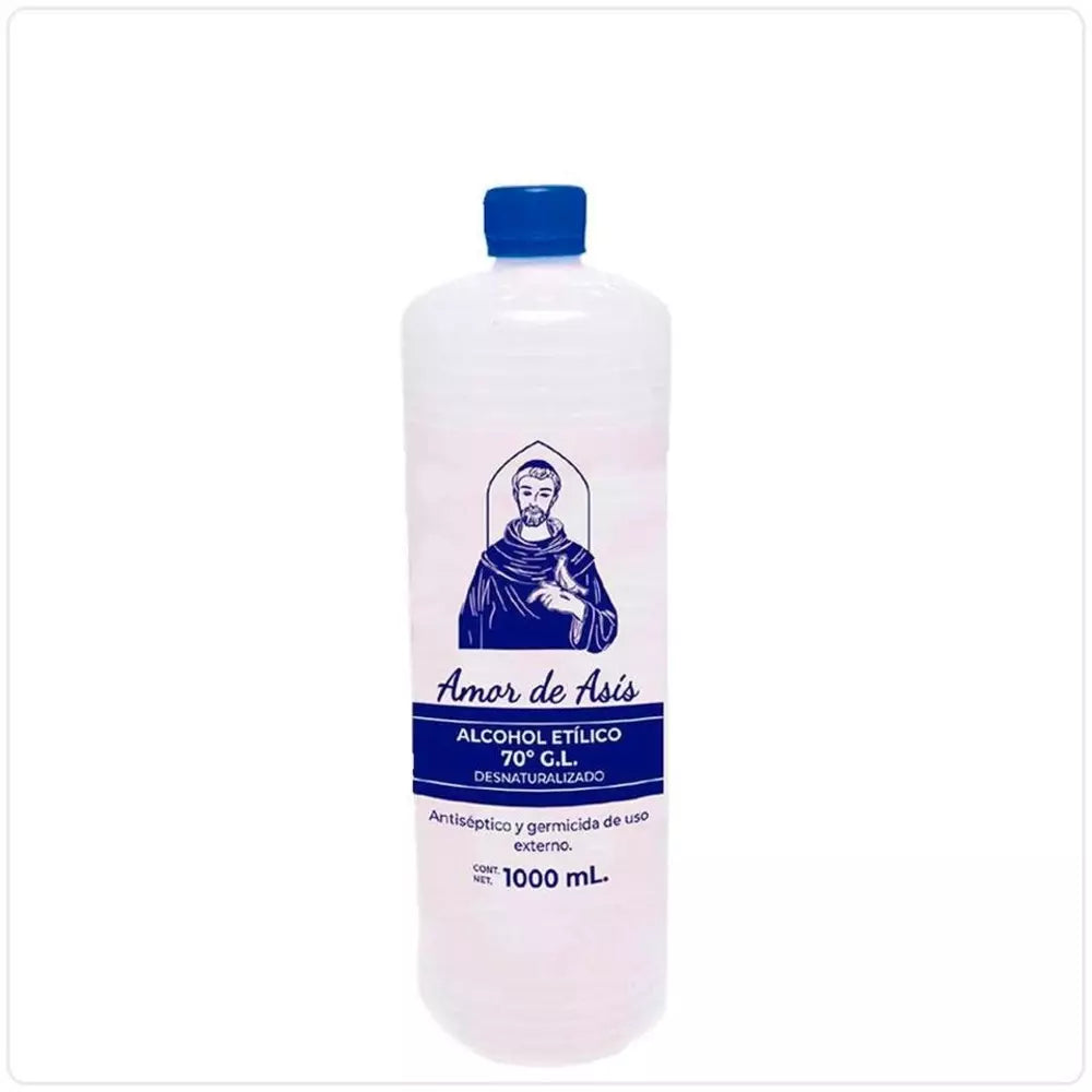 AMOR DE ASIS ALCOHOL ETILICO DESNAT AZUL 1 L