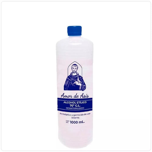 AMOR DE ASIS ALCOHOL ETILICO DESNAT AZUL 1 L