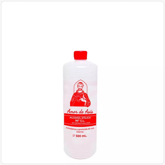 AMOR DE ASIS ALCOHOL ETILICO S/DESNAT ROJO 500 ML