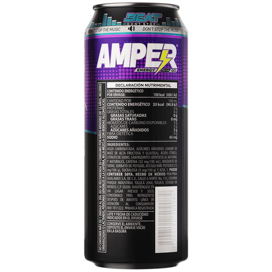 AMPER BEBIDA ENERGIZANTE BEAT LATA 2/6 473 ML