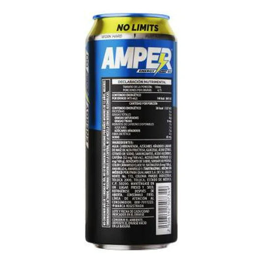 AMPER BEBIDA ENERGIZANTE GUARANA LATA 2/6 473 ML