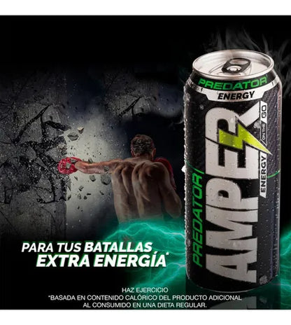 AMPER BEBIDA ENERGIZANTE PREDATOR LATA 2/6 473 ML