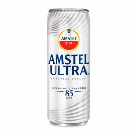 AMSTEL CERVEZA ULTRA LATA 24pzs 355 ML
