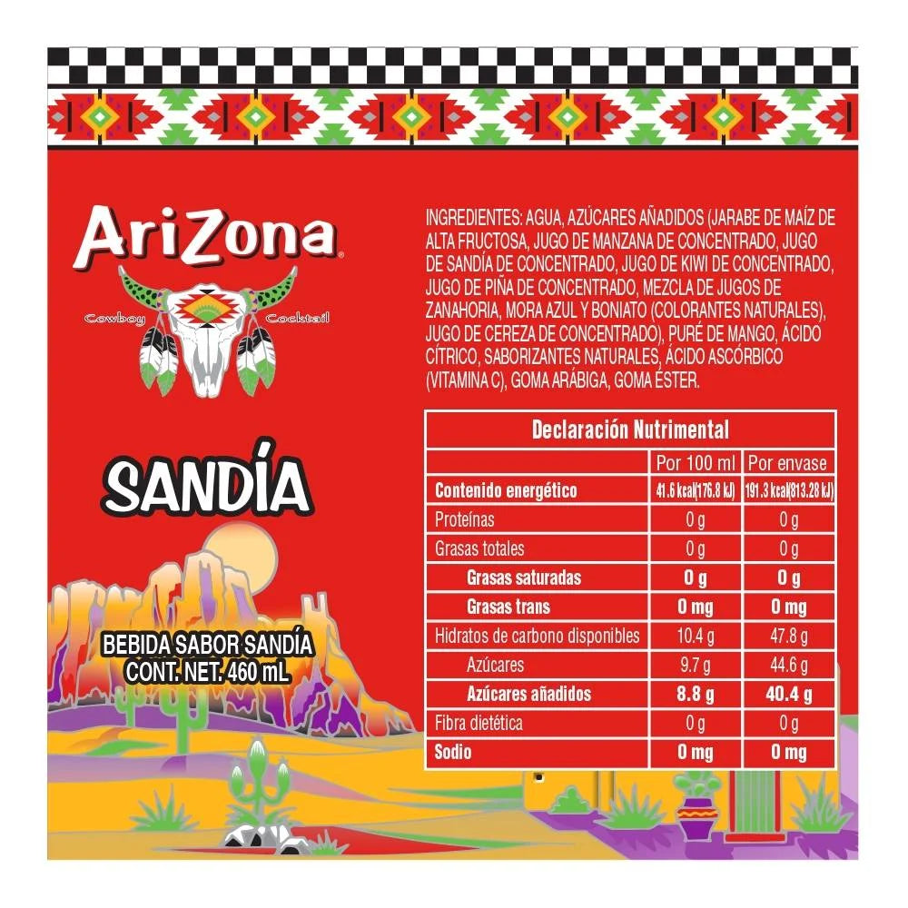 ARIZONA BEBIDA SANDIA LATA 24/460 ML