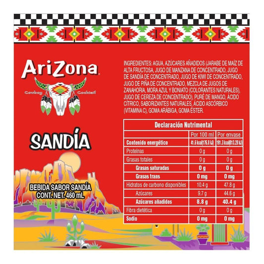 ARIZONA BEBIDA SANDIA LATA 24/460 ML