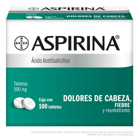 ASPIRINA TAB 80/100 500 MG