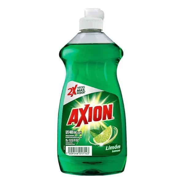AXION DETERGENTE LIQUIDO LIMON 12/400 ML + PROM 3PZ (15)