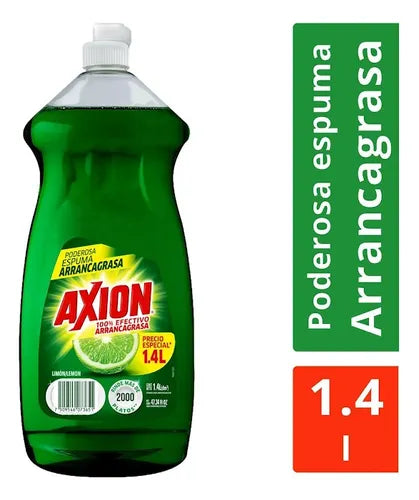 AXION DETERGENTE LIQUIDO FUSION LIMON 6/1.4 L