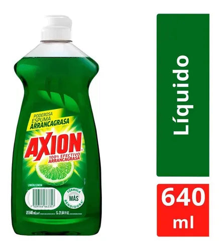 AXION DETERGENTE LIQUIDO LIMON 12/640 ML