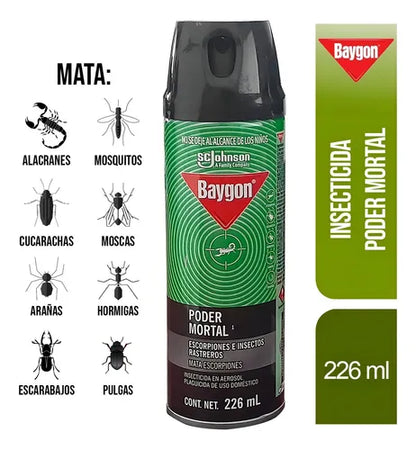 BAYGON AER PODER MORTAL 12/226 ML