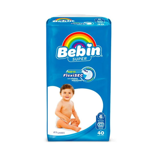 BEBIN SUPER PAÑAL XXG 40pzs