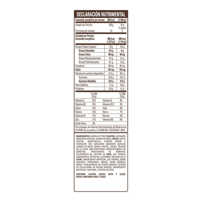BIMBO PANQUECITOS C/CHISPAS CHOCOLATE 140 G