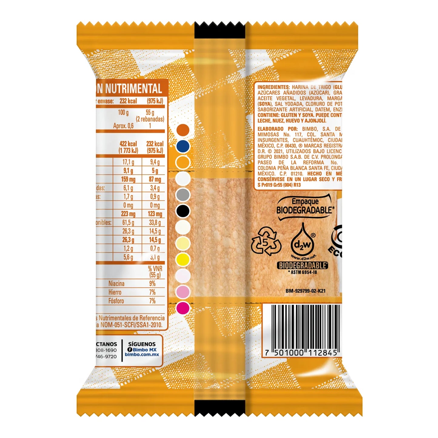 BIMBO REBANADAS PAN DULCE 55 G