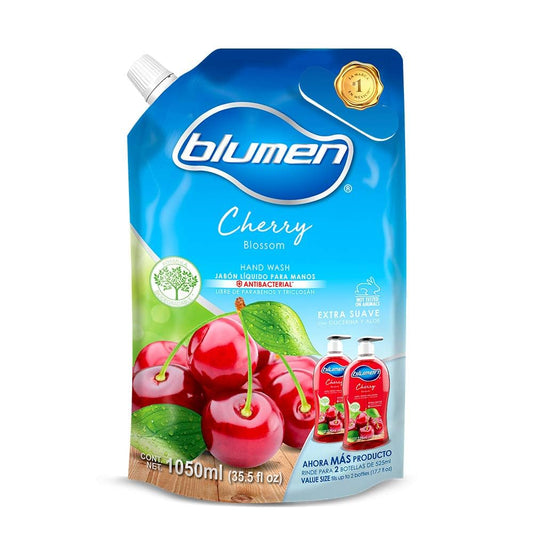 BLUMEN JABON LIQUIDO POUCH CHERRY 1050 ML