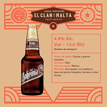 BOHEMIA CERVEZA OBSCURA 24pzs 355 ML