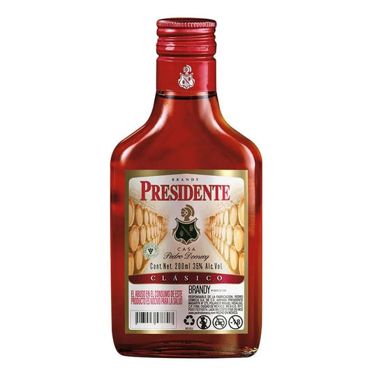 BRANDY CLASICO PRESIDENTE  C/200 ML