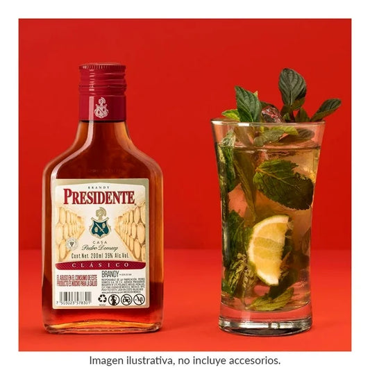 BRANDY CLASICO PRESIDENTE  C/200 ML