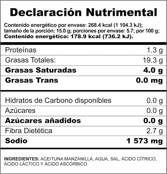 BUFALO ACEITUNAS MANZ C/HUESO 24/240 G