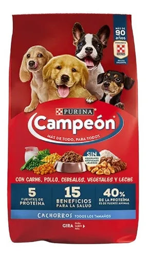 PURINA CAMPEON CACHORRO CARNITA/LECHE/CEREAL C/20 K + 1K