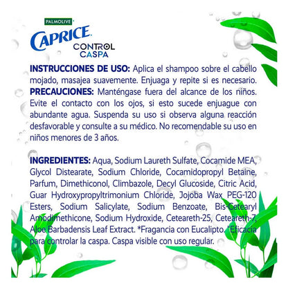 SHAMPOO CAPRICE CONTROL CASPA EUCALIPTO 15/200 ML