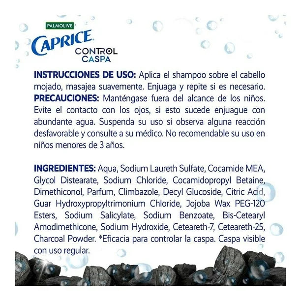 SHAMPOO CAPRICE CT CASPA PURIF/CARBON ACT 12/750ML