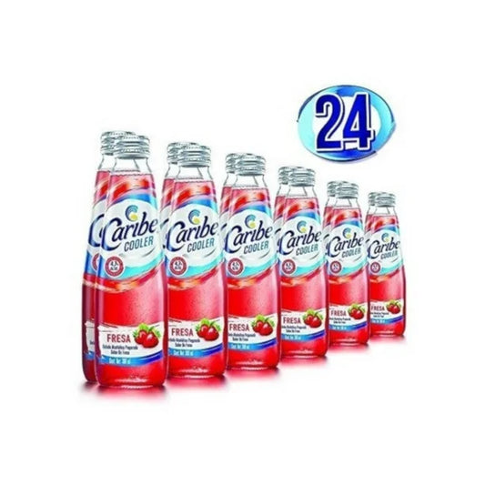 CARIBE COOLER BEBIDA ALCOHOLICA FRESA 24/300ML