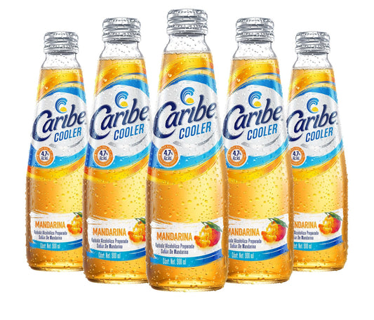 CARIBE COOLER BEBIDA ALCOHOLICA MANDARINA 24/300 ML