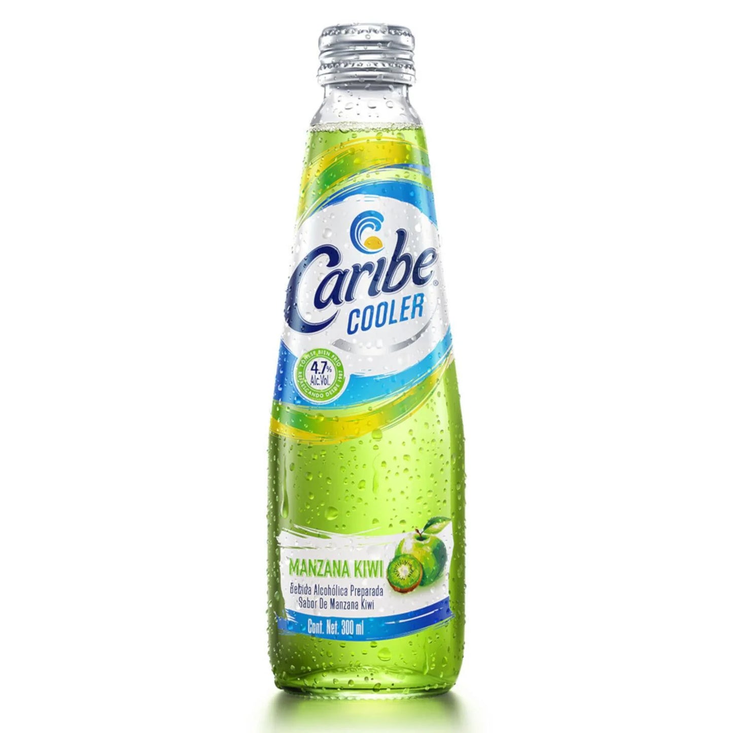 CARIBE COOLER BEBIDA ALCOHOLICA MANZANA VERDE 24/300ML