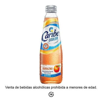 CARIBE COOLER BEBIDA ALCOHOLICA DURAZNO 24/300ML