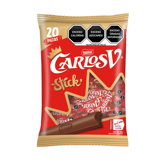 CARLOS V CHOCOLATE STICK 20/20/ 8GR
