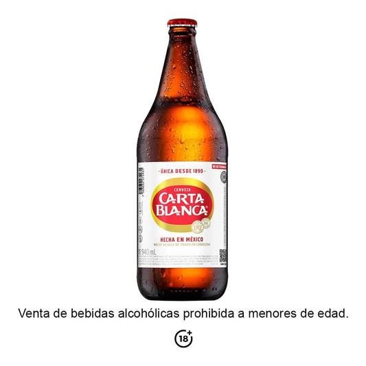 CARTA BLANCA CERVEZA 12pzs 940 ML
