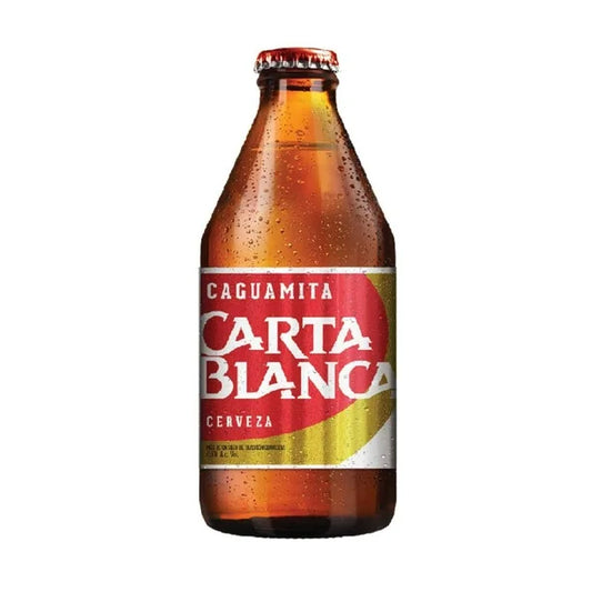 CARTA BLANCA CERVEZA CAGUAMITA 24pzs 300 ML