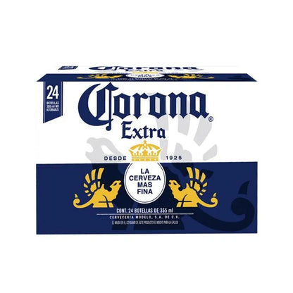 CERVEZA CORONA EXTRA MEDIA 24pzs 355 ML