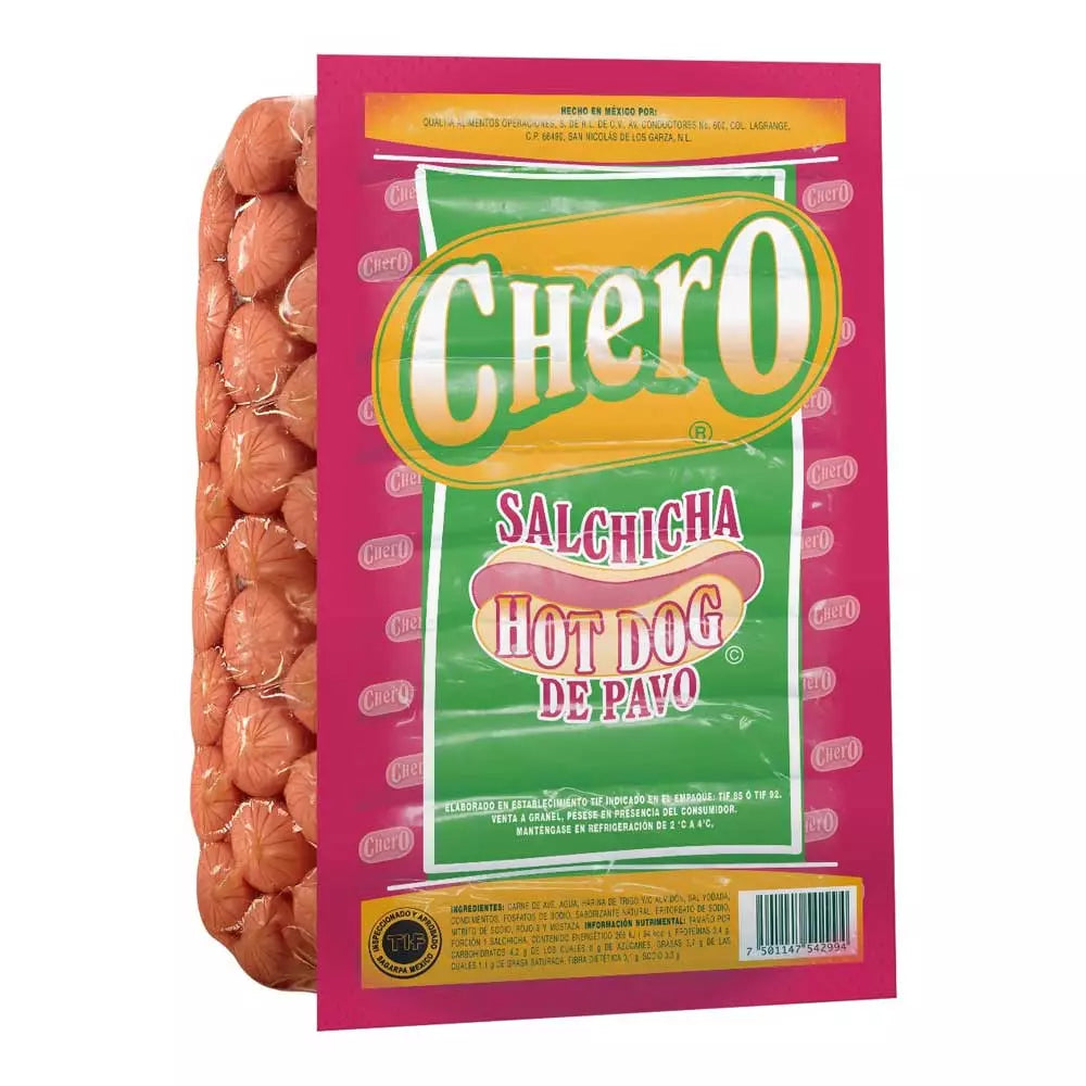 CHERO SALCHICHA PAVO C/3.04 K