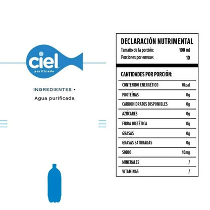 CIEL AGUA PURIFICADA 1/10 L