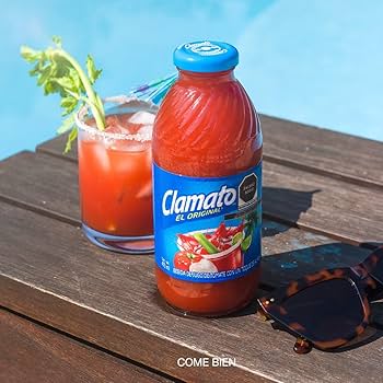 CLAMATO JUGO TOMATE C/ALMEJA 12/473 ML