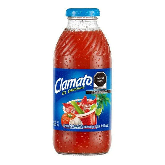 CLAMATO JUGO TOMATE C/ALMEJA 12/473 ML