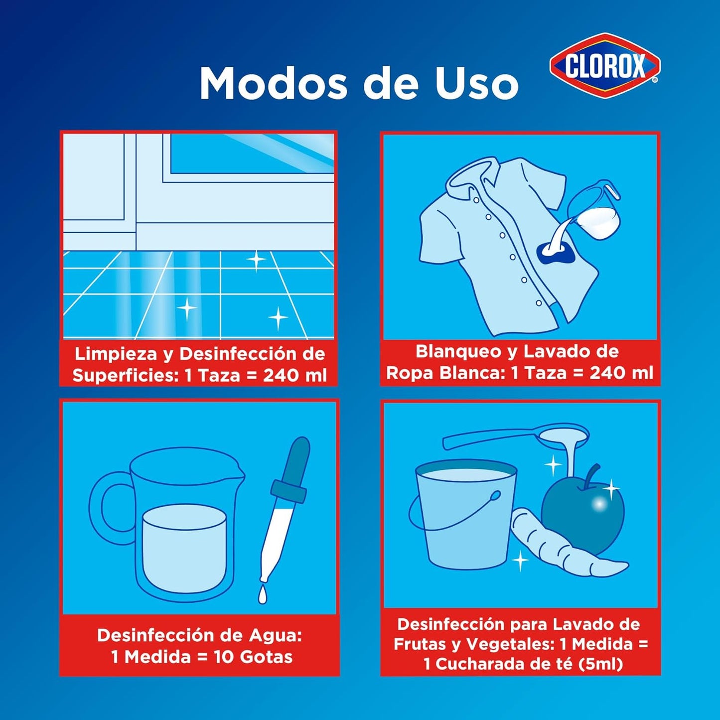 CLOROX BLANQ CONCENT 6/3800 ML