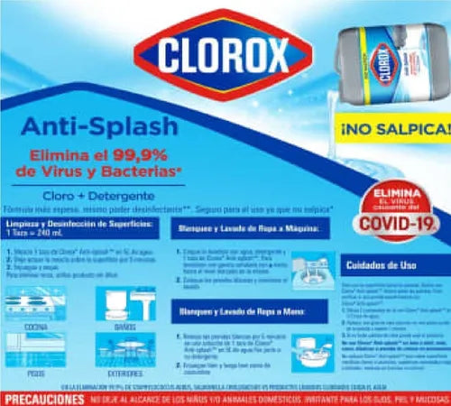 CLOROX DESINFECTANTE ANTI-SPLASH 930 ML