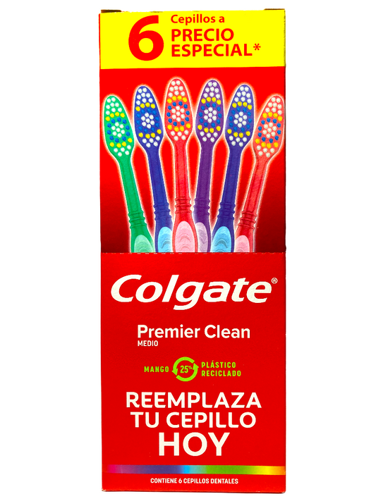 COLGATE CEPILLOS PREMIER CLEAN 8/6