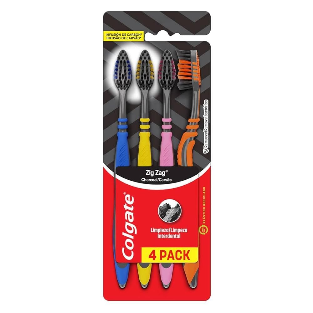 COLGATE CEPILLOS ZIG ZAG INFUSION CARBON 8/4
