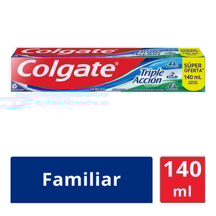 COLGATE TRIPLE ACCION 72/140 ML