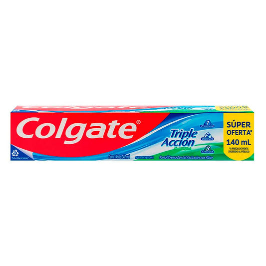 COLGATE TRIPLE ACCION 72/140 ML