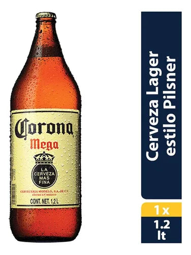 CERVEZA CORONA EXTRA MEGA 12pzs 1200 ML