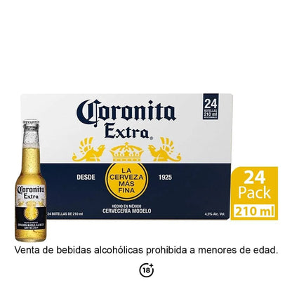 CORONITA CERVEZA 24pzs 210 ML