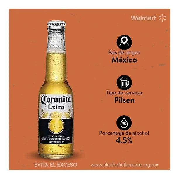 CORONITA CERVEZA 24pzs 210 ML